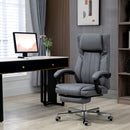 HOMCOM Executive Office Chair Reclining Office Chair with Headrest Dark Grey