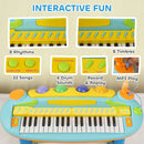 AIYAPLAY 37 Keys Kids Piano W/ Microphone, Stool, Record & Replay Function