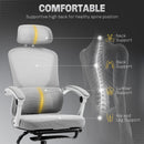 HOMCOM Mesh Ergonomic Office Chair with Lumbar Support, Headrest