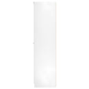 Yarmouth Tall Triple 2 Drawer Wardrobe in White & White Matt - Ready Assembled