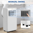 HOMCOM Portable Air Conditioner, Dehumidifier, Timer