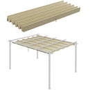 Outsunny Pergola Shade Cover Replacement Canopy for Pergola, Beige