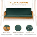 Outsunny Wooden Garden Swing Seat 3 Seater