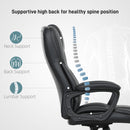 HOMCOM High Back Executive Office Chair with Adjustable Height Arms Black