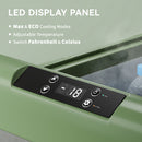 Outsunny Car Refrigerator 12V Portable Freezer For Camping, Light Green
