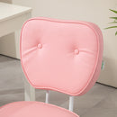 Vinsetto Vanity Task Chair with Adjustable Height, Armless, Pink
