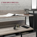 HOMCOM Bedroom Chest of Drawers 7 Drawer Dresser w/ Shelves