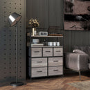HOMCOM Bedroom Chest of Drawers 7 Drawer Dresser w/ Shelves