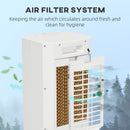 Portable Air Cooler with Humidifier, Remote, Timer, Oscillation, Ice Packs