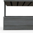 Outsunny Raised Garden Bed Wooden Plant Stand Grey