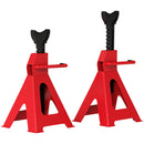 HOMCOM Axle Stands, Adjustable Car Jack Stands, Pack of 2 - Red