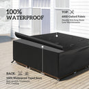 Outsunny Large Garden Set Square Cover Outdoor Furniture Waterproof Resist Fade