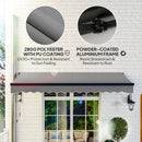 Outsunny 3.5 x 3(m) Electric Retractable Awning w/ Aluminium Frame