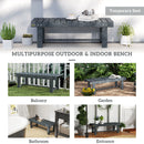 Outsunny 1.1M Outdoor Garden Bench Patio Loveseat Fir Wood 2 Person