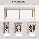 HOMCOM End of Bed Bench, Upholstered Bedroom Bench, Cream White