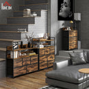 HOMCOM Bedroom Chest of Drawers 5 Drawer Dresser w/ Shelves