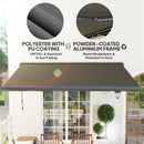Outsunny 4x3(m) Full Cassette Electric Awning, Aluminium Frame