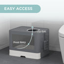 PawHut Enclosed Cat Litter Tray with Lid, Front Entry, Top Exit, Scoop, Brush