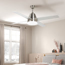 HOMCOM Mounting Reversible Ceiling Fan with Light, Remote