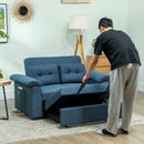 HOMCOM Click Clack Sofa Bed 2 Seater Sofa Bed for Living Room