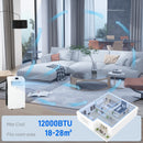 HOMCOM 12000 BTU Portable Air Conditioner with 28m, Dehumidifier, Timer