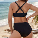 Women Two Piece V-Neckline Bikini Swimsuit
