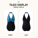 V-Neck One-Piece Swimsuit