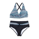 Women Two Piece V-Neckline Bikini Swimsuit