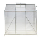Breeins Aluminium Hobby Greenhouse with Base and Window Opening