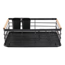 Livingandhome Black Iron Dish Drainer
