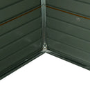 Outsunny Outdooor Storage Shed Wooden Effect Galvanised Steel 7.7ft x 6.4ft