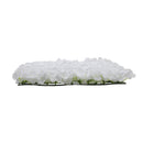 Lifeideas Handcrafted White Silk Hydrangea Flower Panel