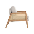 Livingandhome Classic Cushioned Wood Accent Armchair