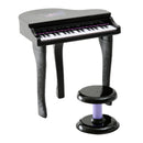 HOMCOM Mini Electronic Piano W/Stool-Black