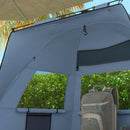 Outsunny Pop Up Beach Tent for 2-3 Person with Carry Bag, UPF15+, Light Blue
