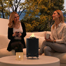 Outsunny Stainless Steel Smokeless Wood Burning Firepit Garden Fire Pit