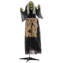 HOMCOM Halloween Witch Animatronic Prop with Sound Activated