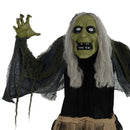 HOMCOM Halloween Witch Animatronic Prop with Sound Activated