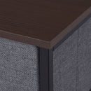HOMCOM Chest Of Drawers With 7 Dresser Drawers For Home Bedroom, Dark Grey