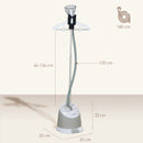 HOMCOM Clothes Steamer, Garment Steamer Clothing Wrinkle Remover, Grey