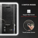 HOMCOM Bluetooth Bathroom Mirror With LED Lights Wall Mounted