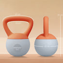 SPORTNOW Kettlebell w/ Soft Body and Non-Slip Handle, Orange and Grey