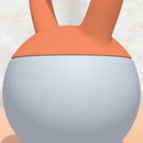 SPORTNOW Kettlebell w/ Soft Body and Non-Slip Handle, Orange and Grey