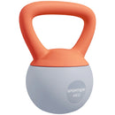 SPORTNOW Kettlebell w/ Soft Body and Non-Slip Handle, Orange and Grey