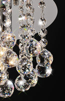Acle Crystal  Ceiling Light with 4 Lights  Chrome