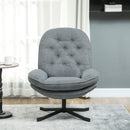 HOMCOM Accent Chair with Water-Repellent Chenille Fabric