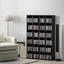 HOMCOM DVD CD Media Storage Rack, Video Display Unit, 89 x 130.5 cm, Black