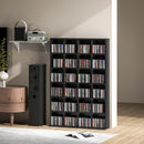 HOMCOM DVD CD Media Storage Rack, Video Display Unit, 89 x 130.5 cm, Black