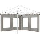 Outsunny 3x3(m) or 3x6m Pop Up Gazebo Side Panels with Windows, Grey