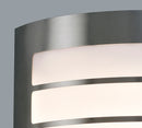 Allenford Rectangular Wall Lamp with 1 Light - Stainless Steel